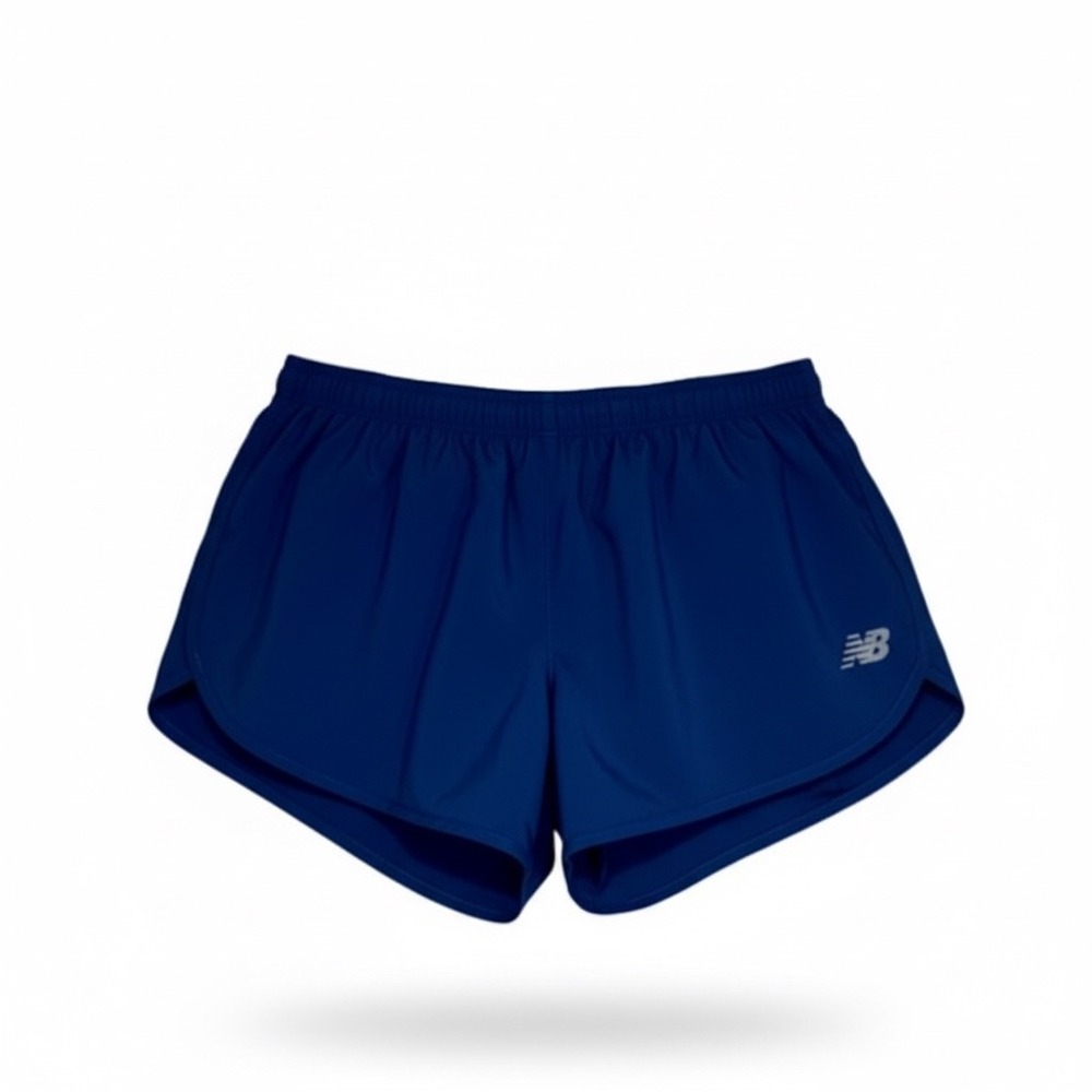 New Balance Running Training Shorts Blue Built In Liner Athletic Womens L